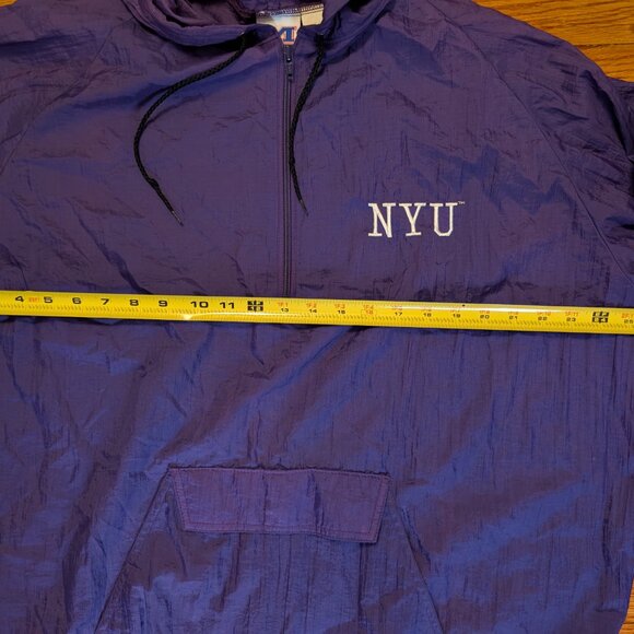 MV Sport NYU Windbreaker Jacket Women's XL Purple Vintage 90's - Picture 5 of 5